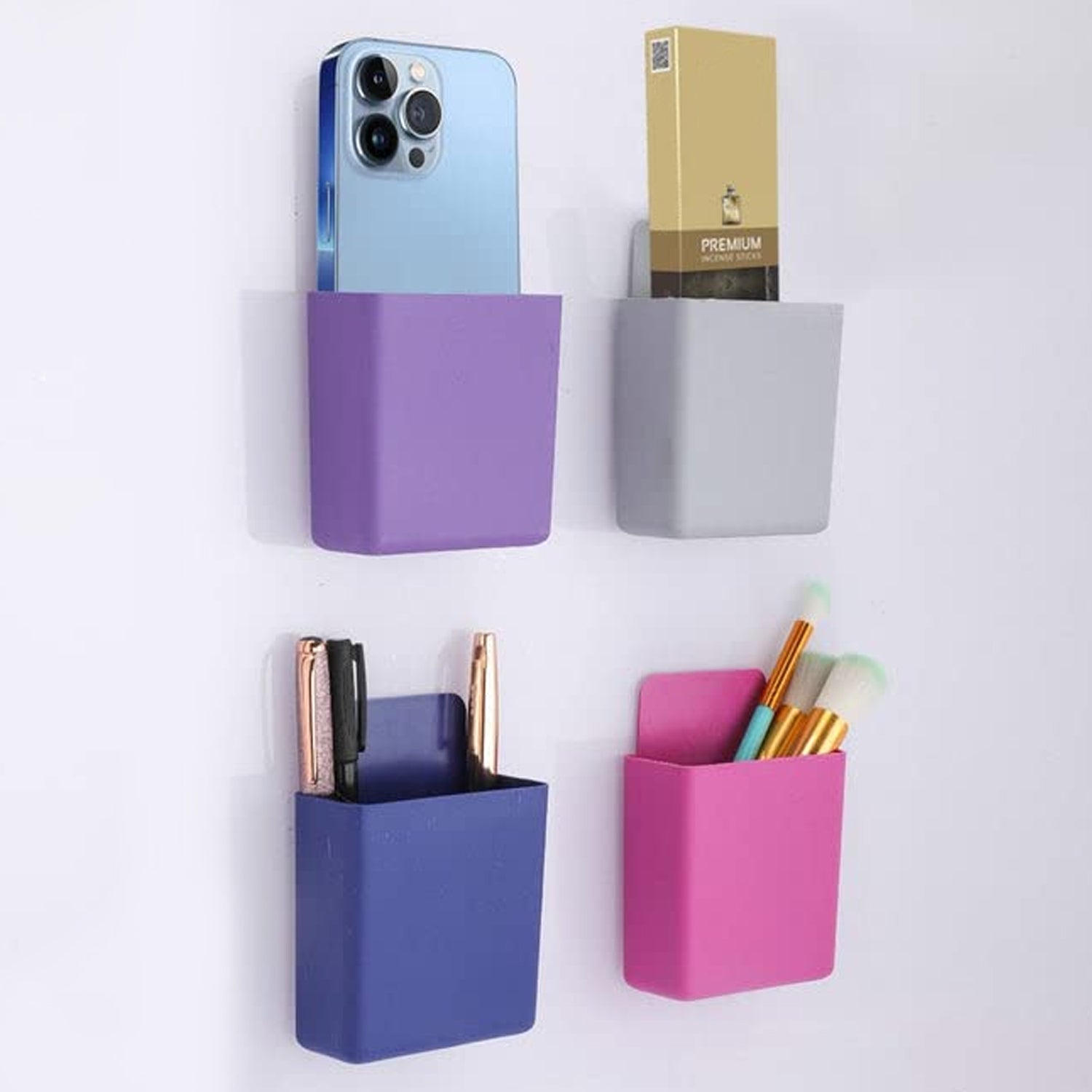 Multipurpose wall holder for storing remote and phone Multipurpose wall holder for storing remote and phone